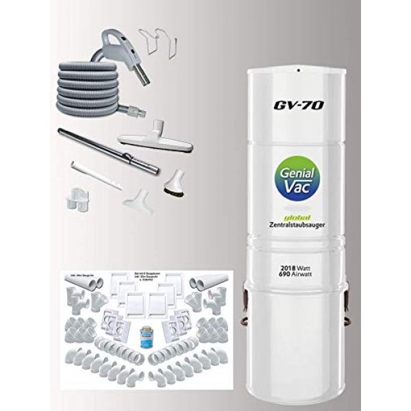 Zentralstaubsauger Genialvac 70 Komplett-Set
