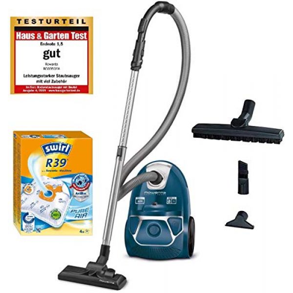 Rowenta Compact Power Parkett RO3950 Staubsauger mit Beutel
